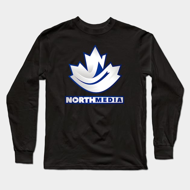 North Media: Bleed Blue Long Sleeve T-Shirt by NorthMedia